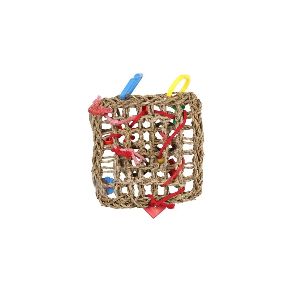 Wood/Seagrass Bird Climbing Net Bite Resistant Colorful Parrot Swing Play Ladder Hanging Bird Foraging Parrot Foraging Net
Wood/Seagrass Bird Climbing Net Bite Resistant Colorful Parrot Swing Play Ladder Hanging Bird Foraging Parrot Foraging Net