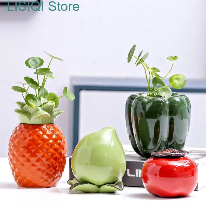 New Ceramic Vase Colored Persimmon Vegetables and Fruits Cartoon Fruit Flower Pot Artificial Vegetable Flower Vase Home Decor
New Ceramic Vase Colored Persimmon Vegetables and Fruits Cartoon Fruit Flower Pot Artificial Vegetable Flower Vase Home Decor