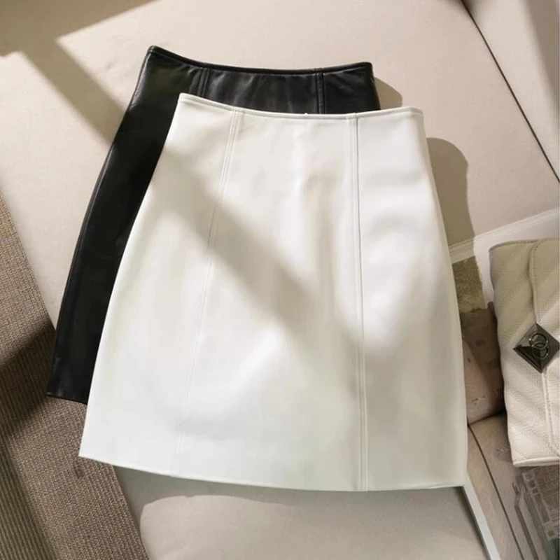 new Genuine Leather autumn winter fashion casual brand female women girls high waist skirt
new Genuine Leather autumn winter fashion casual brand female women girls high waist skirt