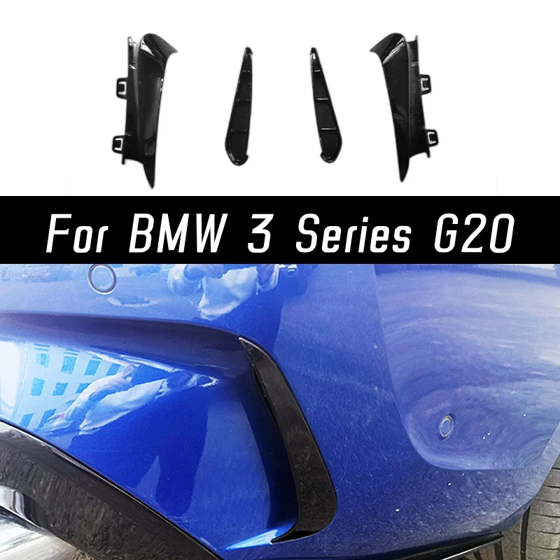 For BMW 3 Series G20 Rear Bumper Side Canard Cover Trim Splitter Air Vent Cover ABS Carbon Black Car Exterior Accessories Parts
For BMW 3 Series G20 Rear Bumper Side Canard Cover Trim Splitter Air Vent Cover ABS Carbon Black Car Exterior Accessories Parts