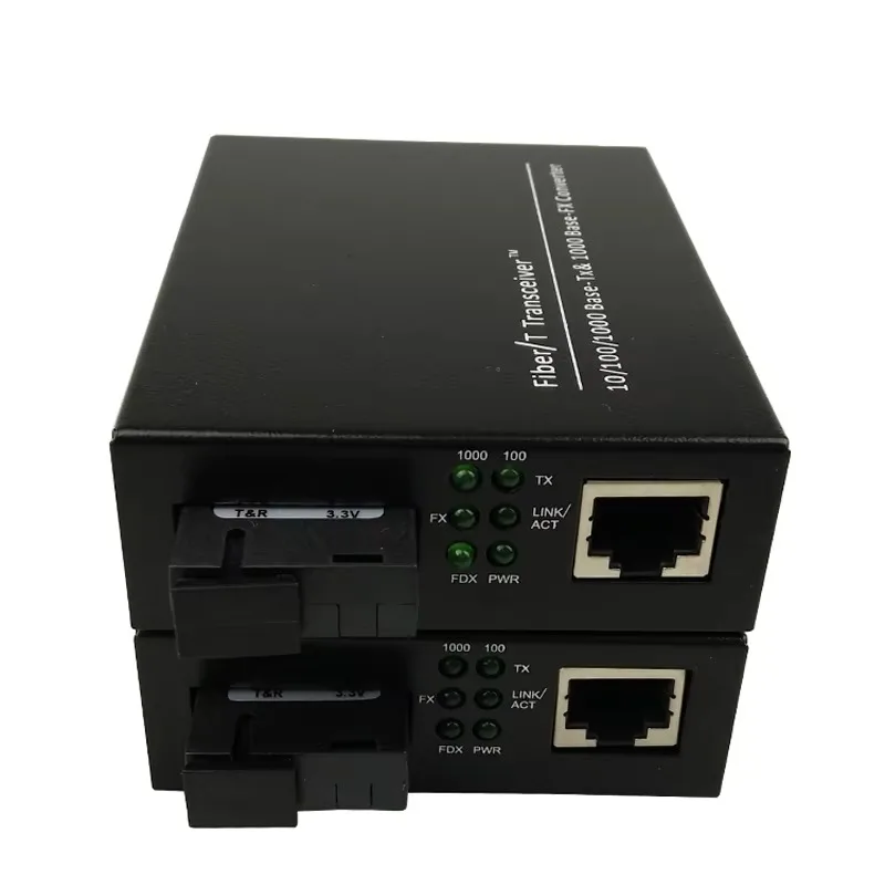 Ethernet 10/100/1000M SM Single Fiber 20 KM RJ45 to SC Connector Fiber Media Converter
Ethernet 10/100/1000M SM Single Fiber 20 KM RJ45 to SC Connector Fiber Media Converter