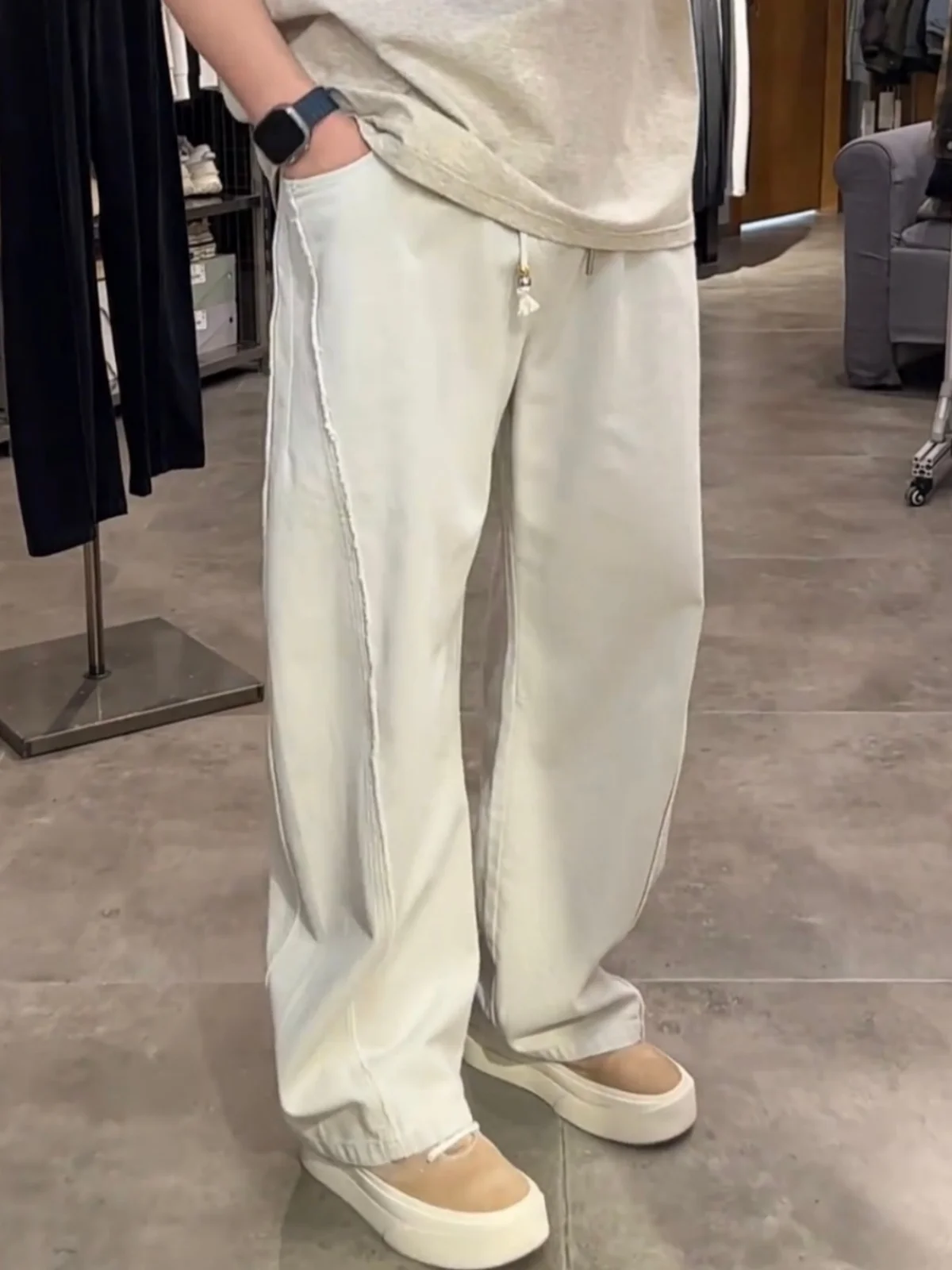 Spring Summer Men's Casual Cotton Straight Leg Pants Washed out Vintage Comfortable Breathable Skin-Friendly Trousers
Spring Summer Men's Casual Cotton Straight Leg Pants Washed out Vintage Comfortable Breathable Skin-Friendly Trousers