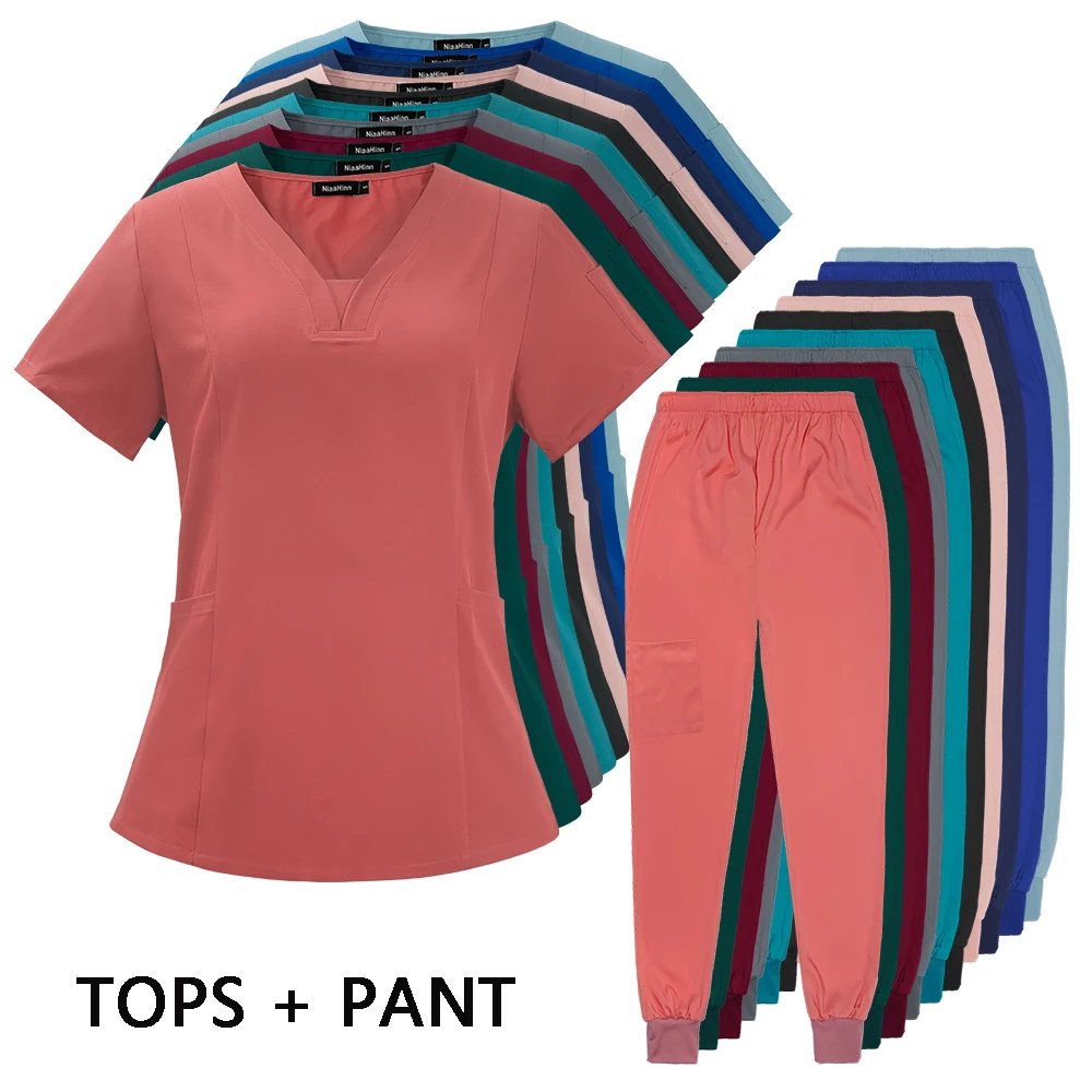 Stretch Women Medical Scrubs Sets Hospital Work Uniforms Surgical Gowns Nursing Accessories Dental Cic Beauty Salon Workwear
Stretch Women Medical Scrubs Sets Hospital Work Uniforms Surgical Gowns Nursing Accessories Dental Cic Beauty Salon Workwear