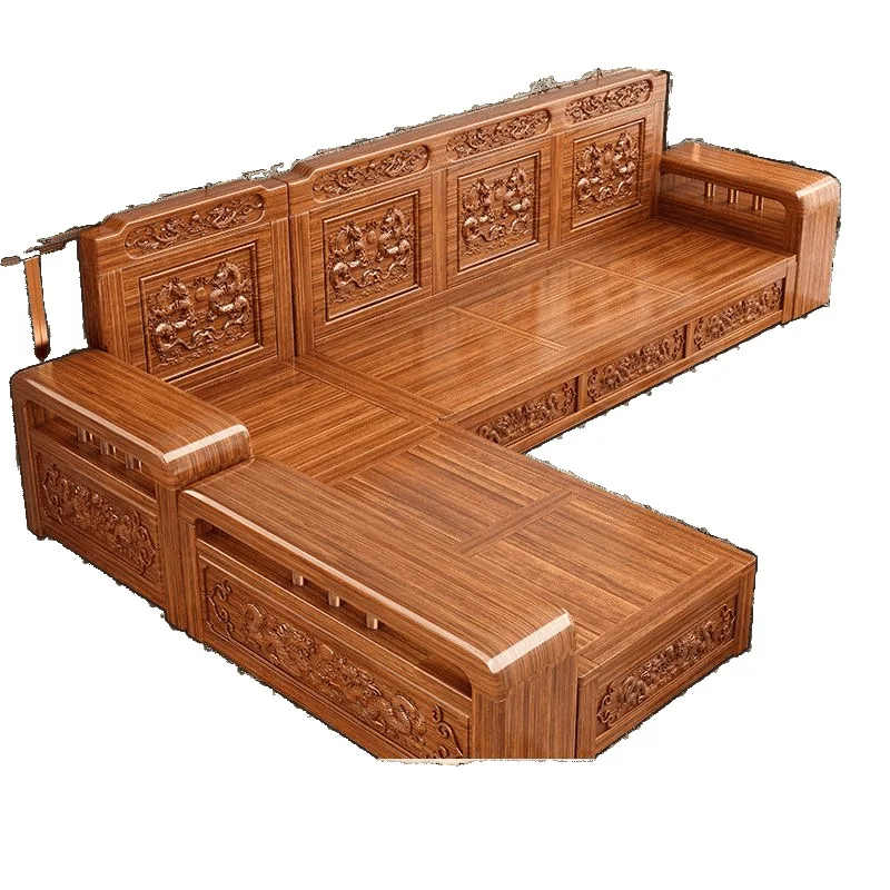 New gold silk walnut solid wood sofa concubine combination new Chinese living room winter and summer dual-purpose carving
New gold silk walnut solid wood sofa concubine combination new Chinese living room winter and summer dual-purpose carving