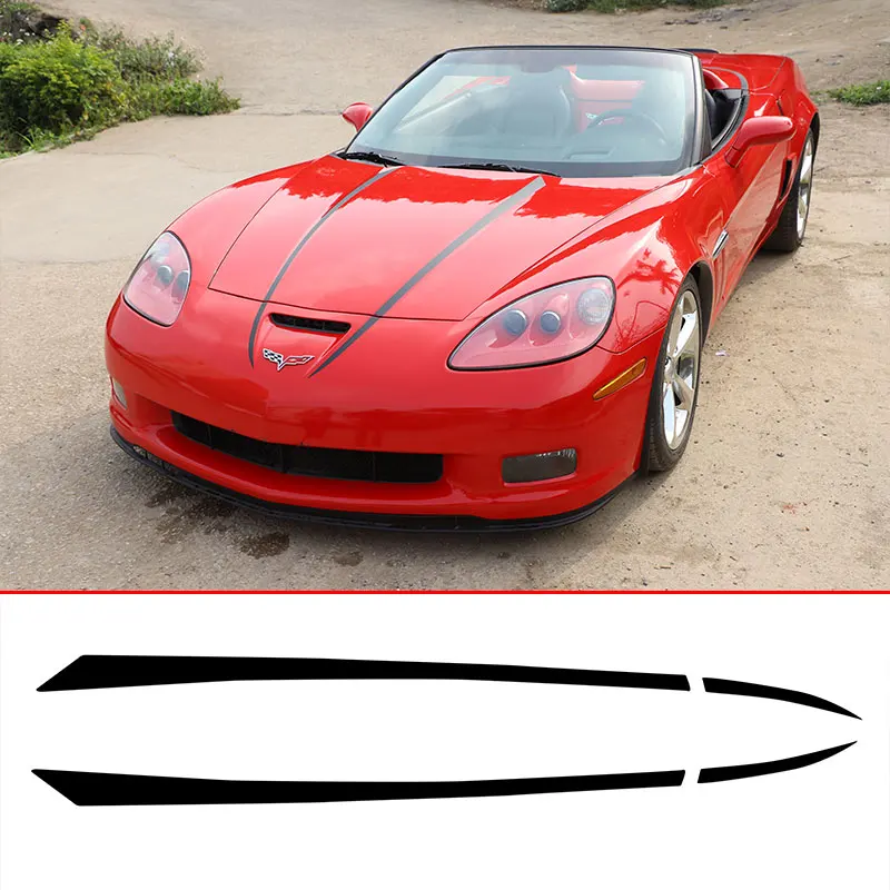 For Chevrolet Corvette C6 05-13 Hood Car Sticker Personalized Stripe Stickers Auto Modified Body Sticker PVC Exterior Accessory
For Chevrolet Corvette C6 05-13 Hood Car Sticker Personalized Stripe Stickers Auto Modified Body Sticker PVC Exterior Accessory