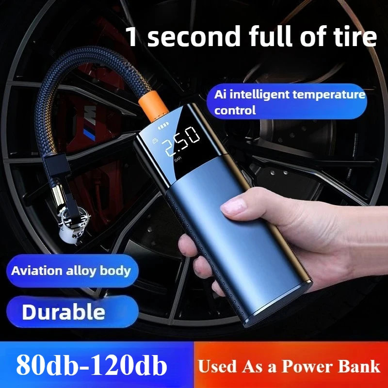 120W Wireless Car Air Compressor Air Pump Electric Tire Inflator Pump for Motorcycle Bicycle Boat AUTO Tyre Balls Inflatable
120W Wireless Car Air Compressor Air Pump Electric Tire Inflator Pump for Motorcycle Bicycle Boat AUTO Tyre Balls Inflatable