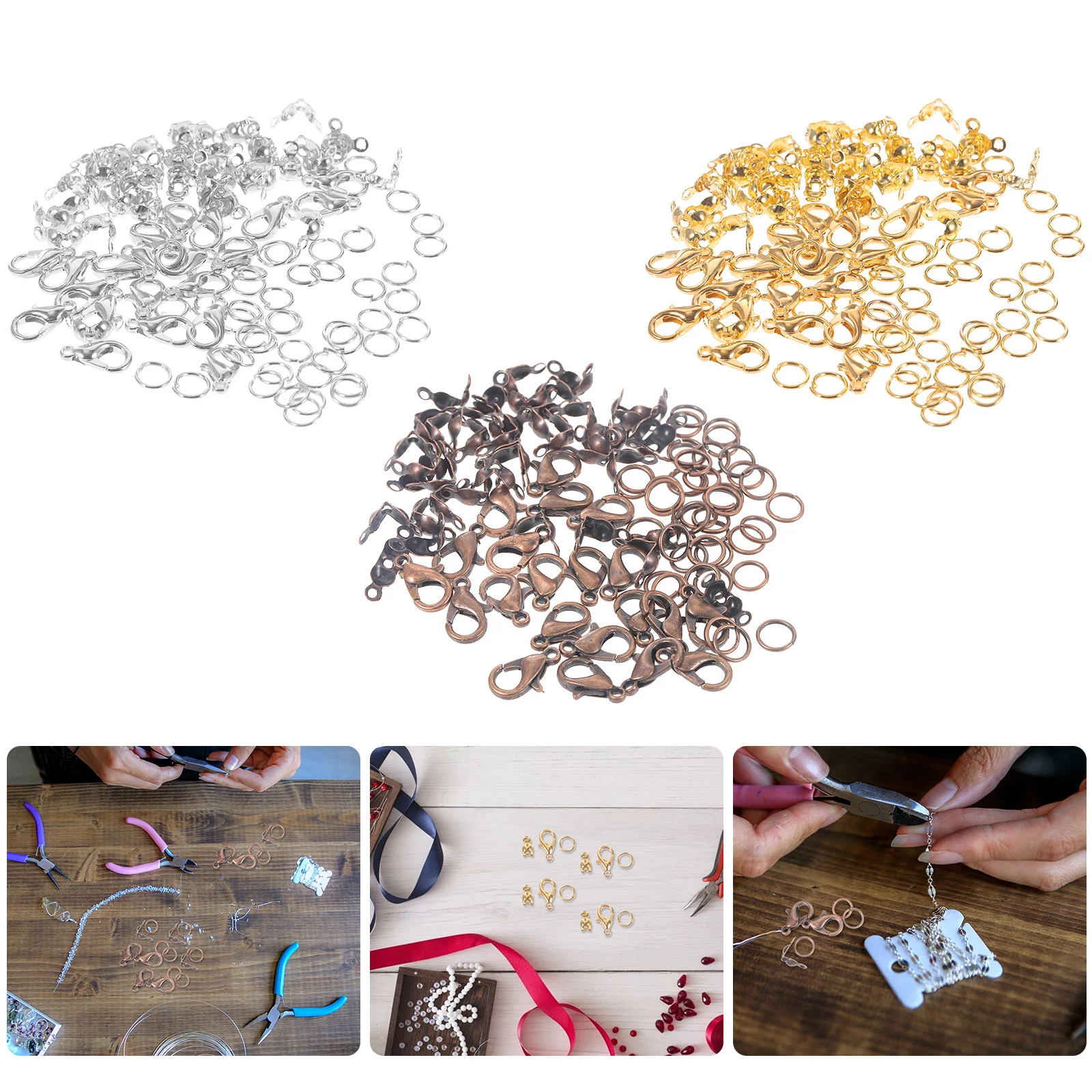 Jewelry DIY Lobsters Clasps Accessories Rings Necklace Connecting Buckle Material
Jewelry DIY Lobsters Clasps Accessories Rings Necklace Connecting Buckle Material