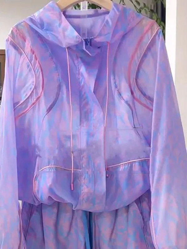 Летний наряд, женский комплект из двух предметов, фиолетовая солнцезащитная одежда, комбинированный костюм Jaet orts, новинка 2025, полиэфирное волокно 00%
Летний наряд, женский комплект из двух предметов, фиолетовая солнцезащитная одежда, комбинированный костюм Jaet orts, новинка 2025, полиэфирное волокно 00%