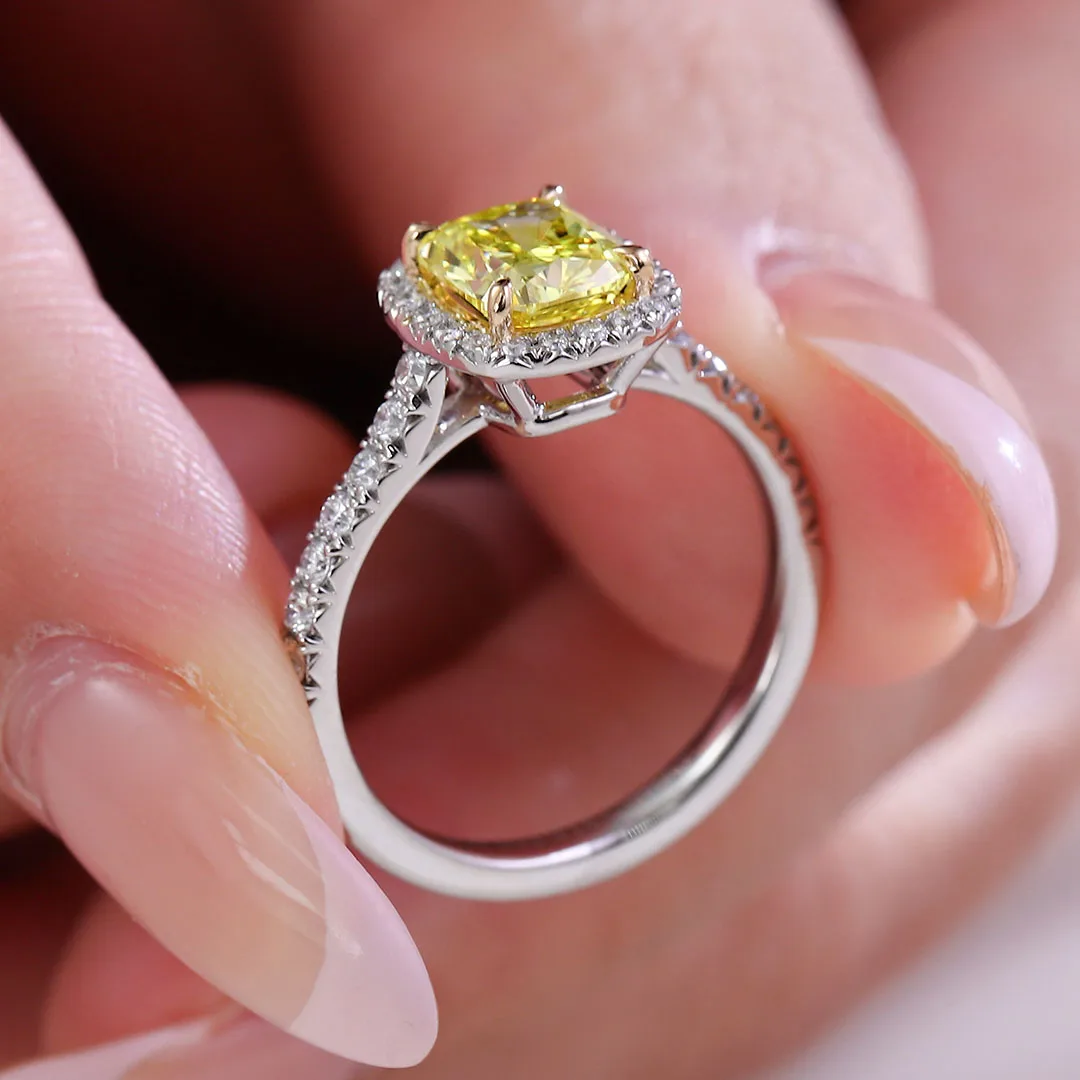 Provence Luxury Yellow Diamonds Ring 18KGold 1.5ct IGI Lab Grown Diamonds Women Wedding half eternity band Personalized Custom
Provence Luxury Yellow Diamonds Ring 18KGold 1.5ct IGI Lab Grown Diamonds Women Wedding half eternity band Personalized Custom