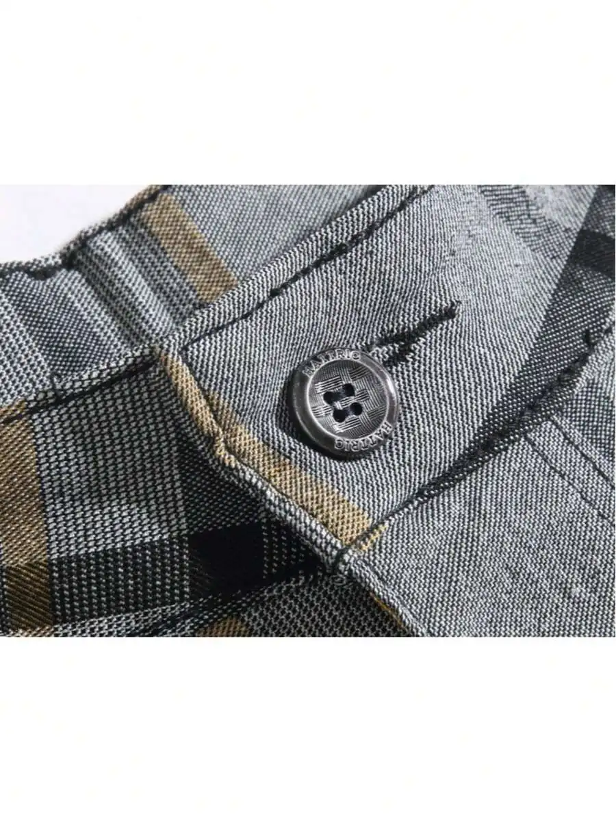 Mens Relaxed Fit Plaid Cargo Shorts With Multi Pocket Stretch Cotton Casual Outdoor Hiking Work Shorts
Mens Relaxed Fit Plaid Cargo Shorts With Multi Pocket Stretch Cotton Casual Outdoor Hiking Work Shorts