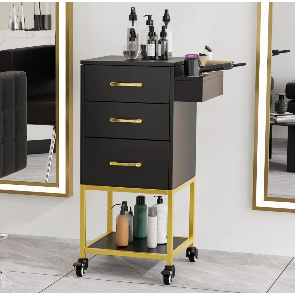 Salon Cart for Hair Stylist, Salon Trolley Cart with Wheels, Hair Cart Organizer Stylist Barber Cart, Rolling Salon Station
Salon Cart for Hair Stylist, Salon Trolley Cart with Wheels, Hair Cart Organizer Stylist Barber Cart, Rolling Salon Station