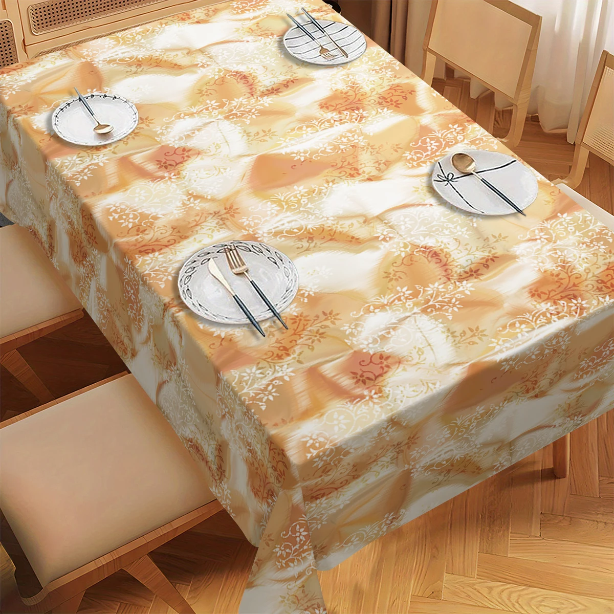Vintage Pattern Polyester Tablecloth - Decorative Table Cover for Dining Table, Stylish Home Party & Daily Use Decoration
Vintage Pattern Polyester Tablecloth - Decorative Table Cover for Dining Table, Stylish Home Party & Daily Use Decoration