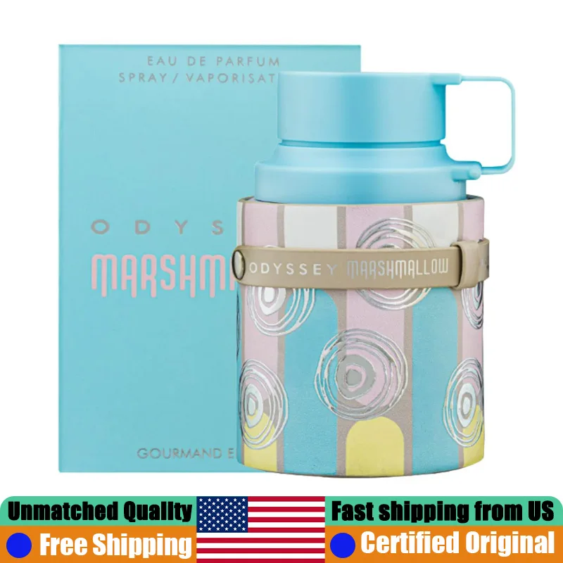 Armaf Odyssey Marshmallow Eau de Parfum 3.4 Oz Premium Original Arabic Perfumes New Unisex Rich Gourmand EDP Pheromones Cologne Spray 100ml Portable Long Lasting Unique Mascarpone Marshmallow Praline Tonka Fragrance for Collection & Premium Gifting
Armaf Odyssey Marshmallow Eau de Parfum 3.4 Oz Premium Original Arabic Perfumes New Unisex Rich Gourmand EDP Pheromones Cologne Spray 100ml Portable Long Lasting Unique Mascarpone Marshmallow Praline Tonka Fragrance for Collection & Premium Gifting