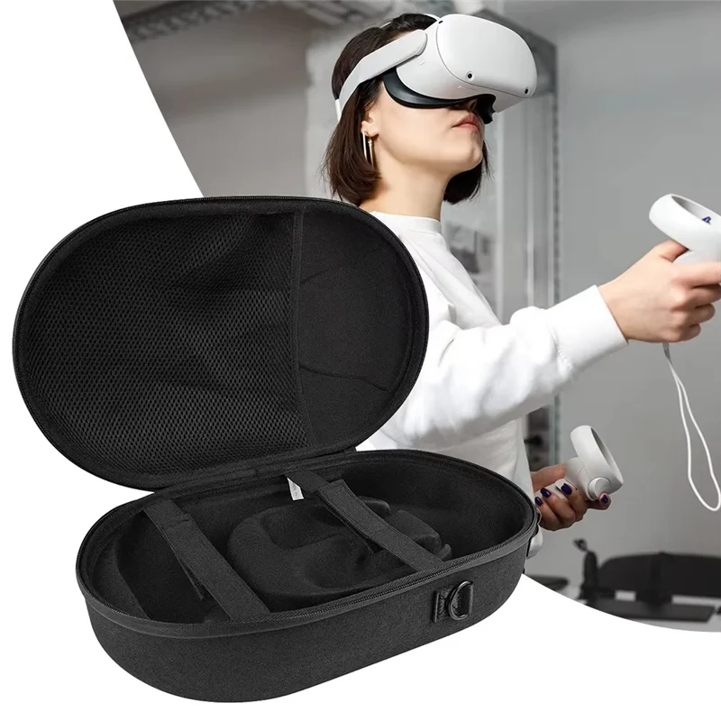 Портативная сумка для хранения ABKQ-EVA для Meta Quest 3 VR — водонепроницаемая, противоударная, устойчивая к царапинам, регулируемый плечевой ремень, через плечо Des
Портативная сумка для хранения ABKQ-EVA для Meta Quest 3 VR — водонепроницаемая, противоударная, устойчивая к царапинам, регулируемый плечевой ремень, через плечо Des