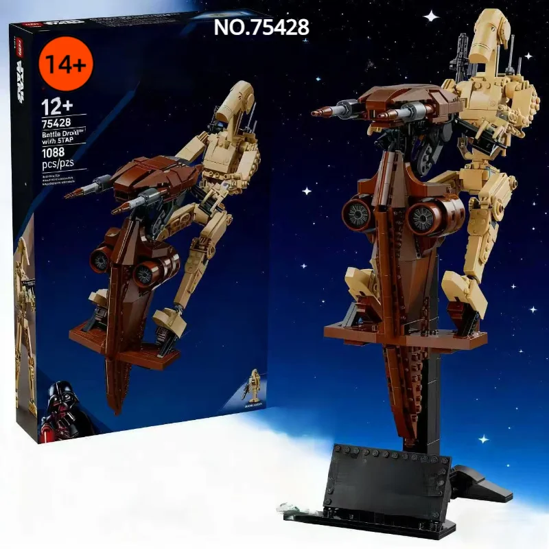 1088PCS FIT 75428 Star Battle Droid with STAP Building Blocks Model Bricks UCS Toy for Kids Adults Christmas Birthday Gifts
1088PCS FIT 75428 Star Battle Droid with STAP Building Blocks Model Bricks UCS Toy for Kids Adults Christmas Birthday Gifts