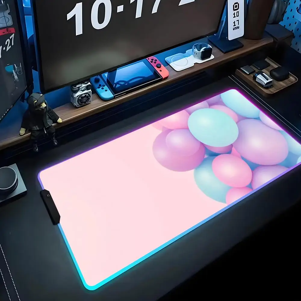 Цветной коврик для мыши с RGB-подсветкой, большой игровой коврик для мыши, светящийся коврик для ПК, настольный коврик, большой коврик для клавиатуры, коврик для стола
Цветной коврик для мыши с RGB-подсветкой, большой игровой коврик для мыши, светящийся коврик для ПК, настольный коврик, большой коврик для клавиатуры, коврик для стола