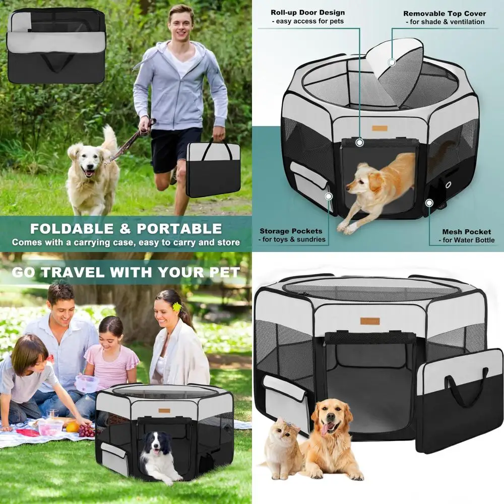 Portable Pet Playpen for Cats, Puppies, Rabbits, and Chickens - Ideal for Indoor/Outdoor Use and Travel Camping
Portable Pet Playpen for Cats, Puppies, Rabbits, and Chickens - Ideal for Indoor/Outdoor Use and Travel Camping