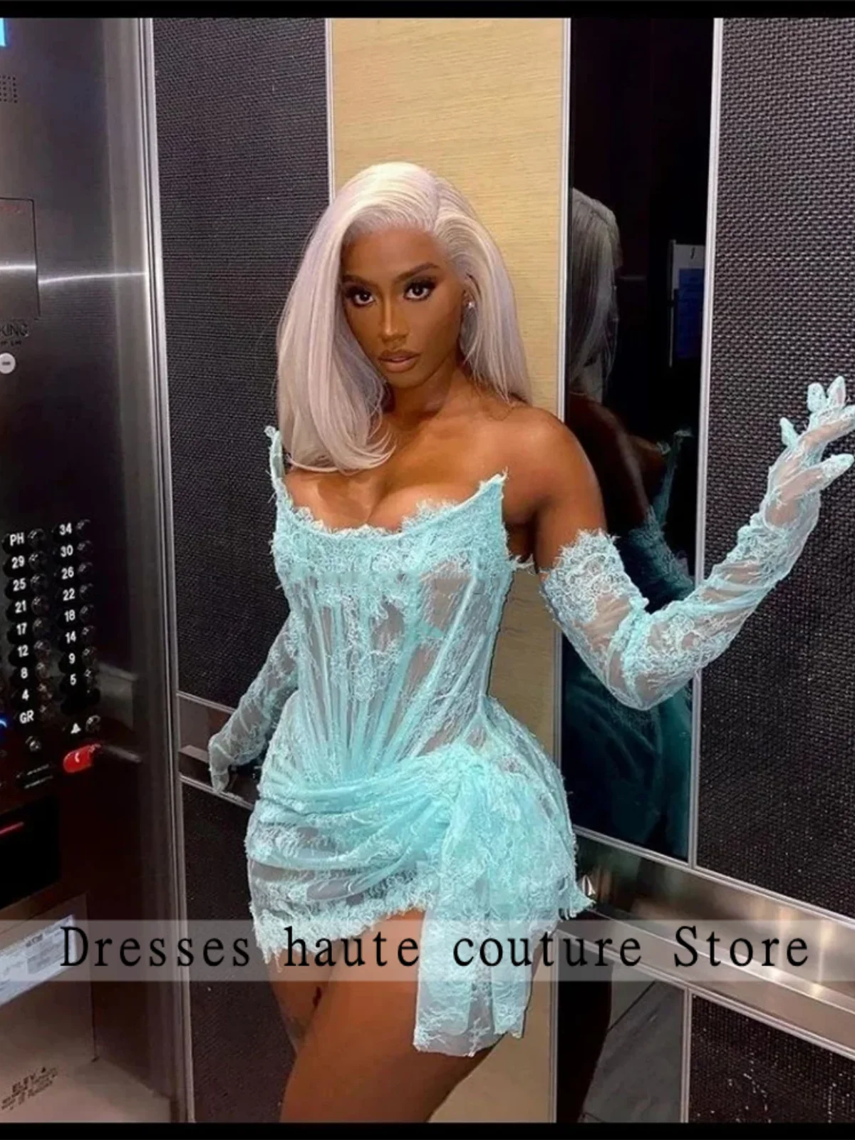 New Mint Blue Lace Sexy Mini Evening Dress With Gloves Straples Summer Short Prom Gowns For Special Occasion Plus Size 2026
New Mint Blue Lace Sexy Mini Evening Dress With Gloves Straples Summer Short Prom Gowns For Special Occasion Plus Size 2026