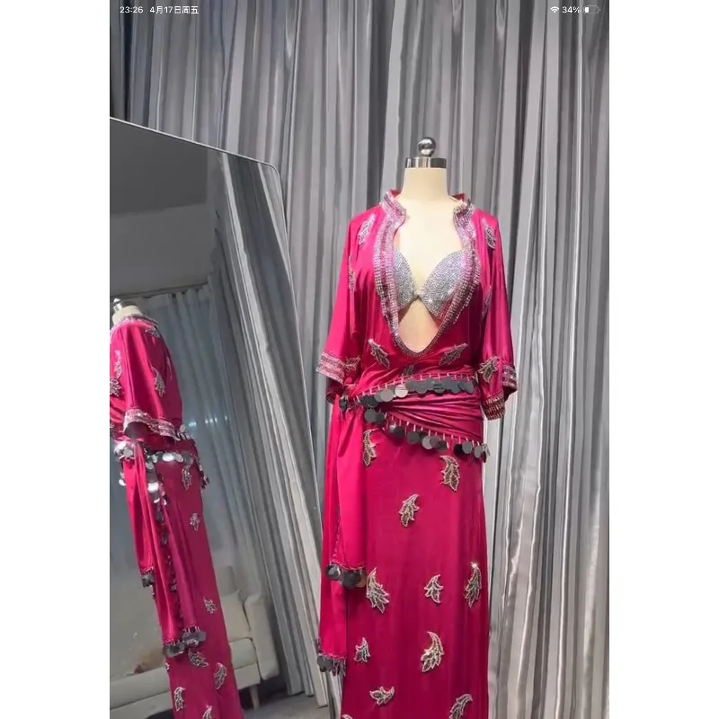 Customized Belly Dance Costume Eastern Dance Performance Dress Bra Belt Robe
Customized Belly Dance Costume Eastern Dance Performance Dress Bra Belt Robe