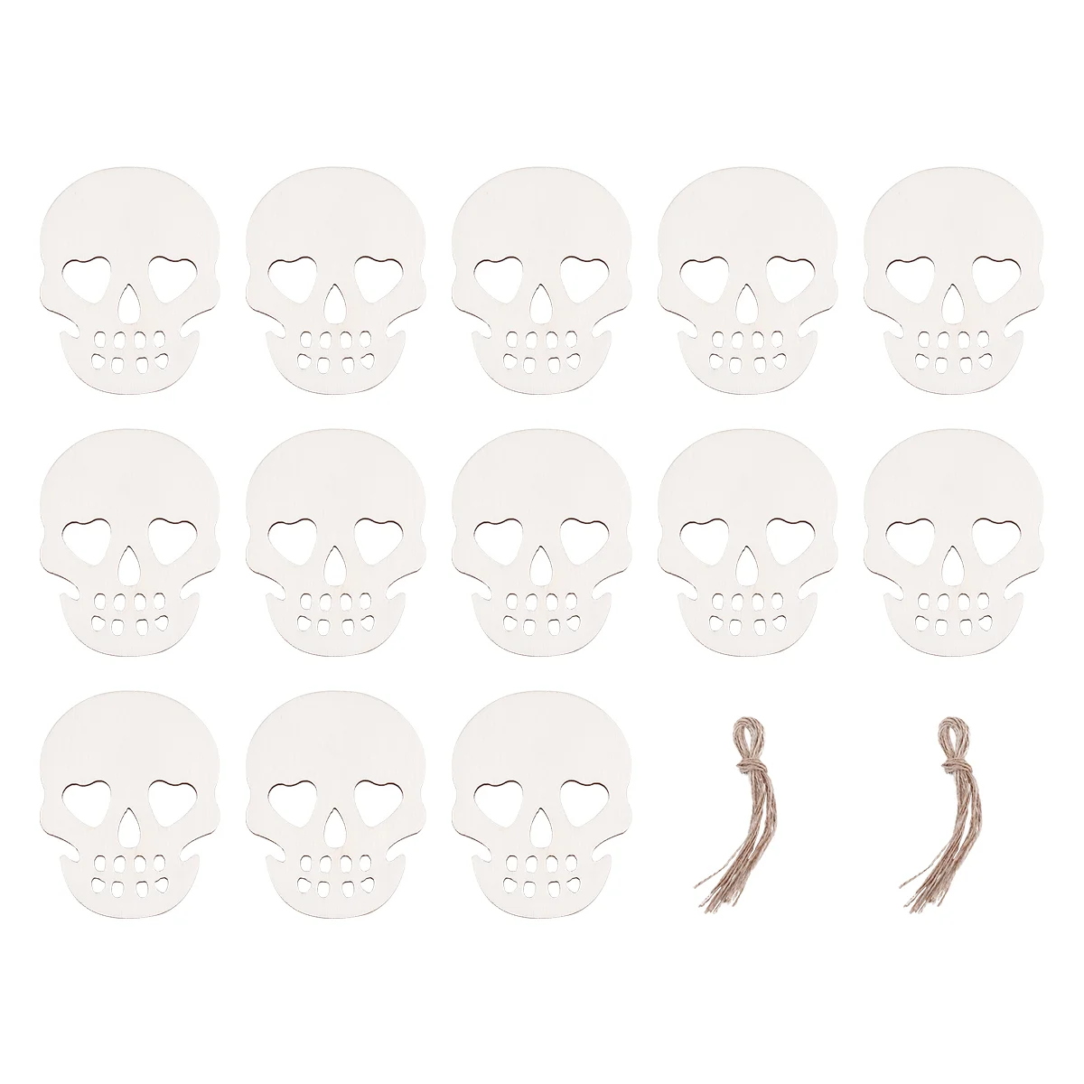 20 Pcs Gift Halloween Decor Skull Chips Wood Pendant Hanging Props DIY Blank Child
20 Pcs Gift Halloween Decor Skull Chips Wood Pendant Hanging Props DIY Blank Child
