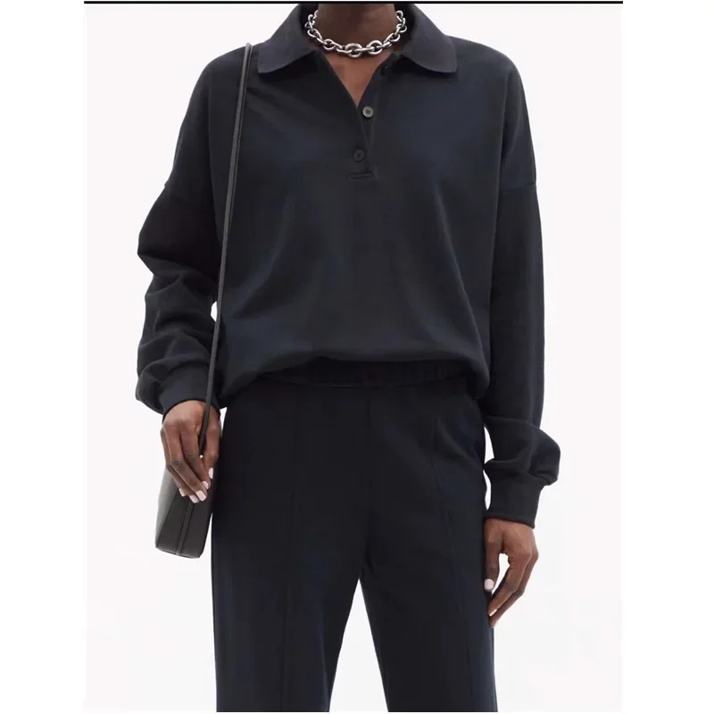 2022 Early Autumn European and American Casual Solid Color Loose Cotton Top Long-sleeved Knitted Bottoming Shirt Women
2022 Early Autumn European and American Casual Solid Color Loose Cotton Top Long-sleeved Knitted Bottoming Shirt Women