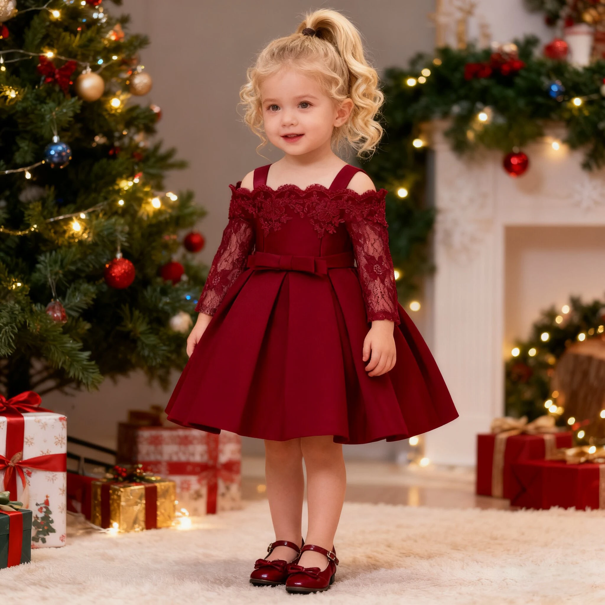 Toddler Baptism Party Baby Girls Dresses Long Sleeve 1st Birthday Princess Wedding Prom Dress Girl Lace Flower Chritsmas Costume
Toddler Baptism Party Baby Girls Dresses Long Sleeve 1st Birthday Princess Wedding Prom Dress Girl Lace Flower Chritsmas Costume