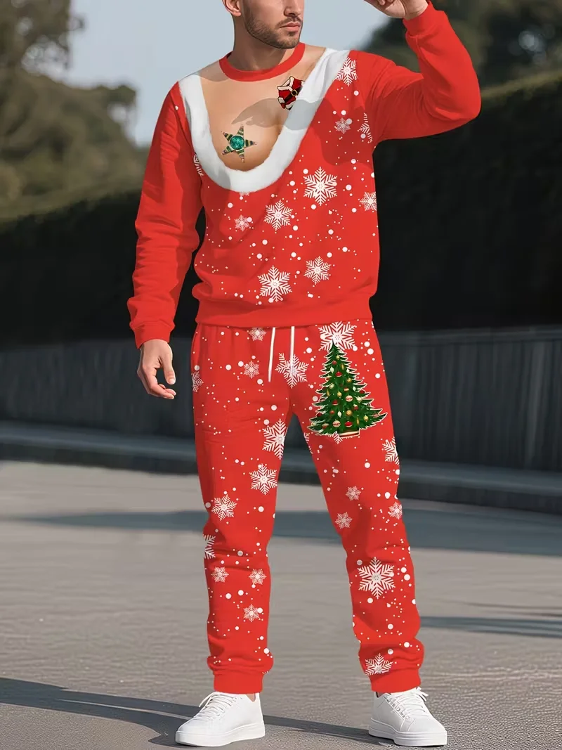 Рождественский комплект из 2 предметов, весенне-осенний мужской и женский модный мужской модный повседневный спортивный костюм с 3D принтом, толстовка, спортивные штаны, комплекты из 2 предметов
Рождественский комплект из 2 предметов, весенне-осенний мужской и женский модный мужской модный повседневный спортивный костюм с 3D принтом, толстовка, спортивные штаны, комплекты из 2 предметов