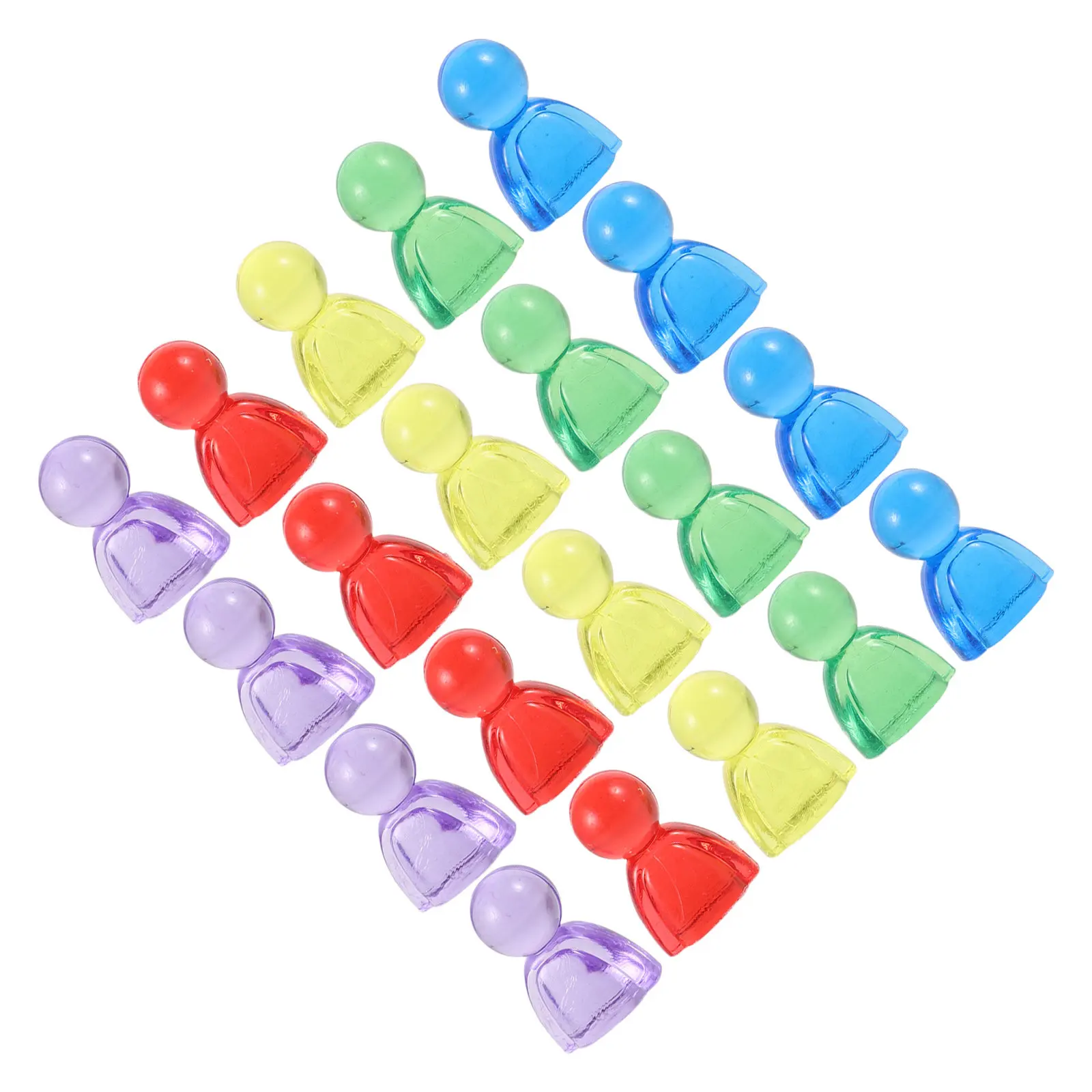 100Pcs Multicolor Acrylic Board Game Pieces Transparent Human Pawns for Tabletop Flight Chess Playing Pieces Game Accessories
100Pcs Multicolor Acrylic Board Game Pieces Transparent Human Pawns for Tabletop Flight Chess Playing Pieces Game Accessories