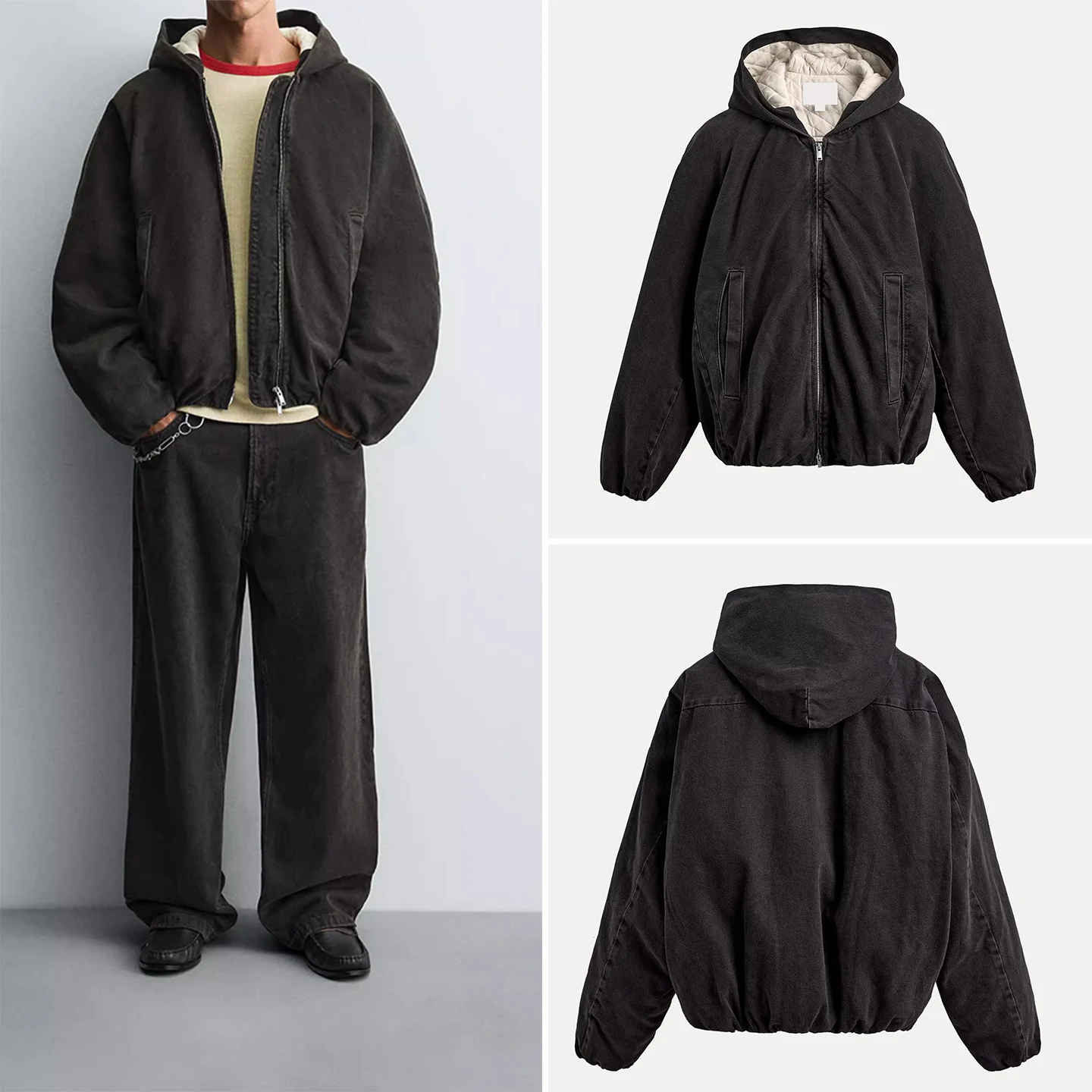 Casual Faionable Cotton Jaet with Hood for Men Autumn 2025 Denim Coat Stand Fit Long Sve Zipper Closure Youth Wear
Casual Faionable Cotton Jaet with Hood for Men Autumn 2025 Denim Coat Stand Fit Long Sve Zipper Closure Youth Wear