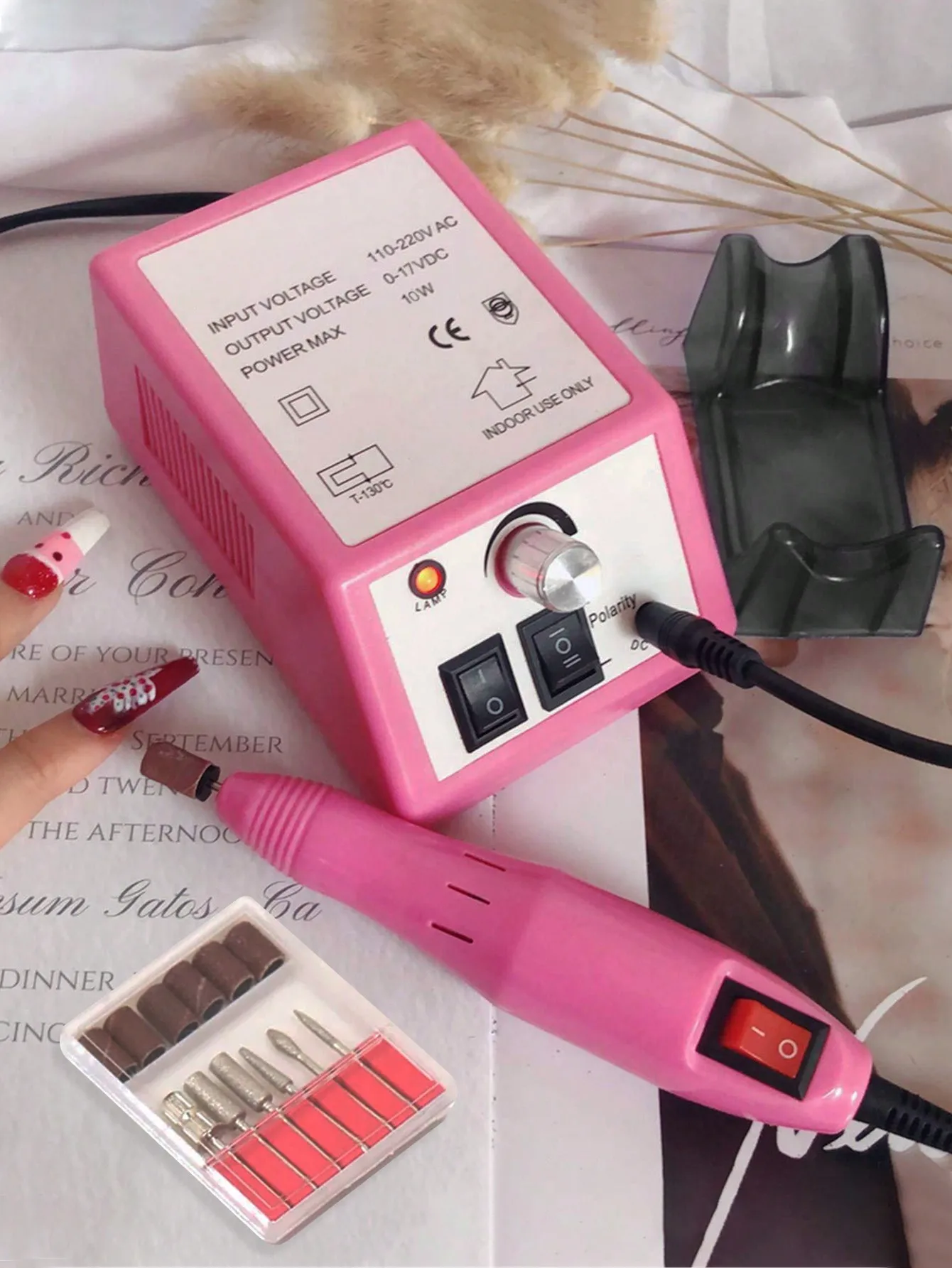 20000rpm Electric Nail Drill Kit With File, Mill, Polishing Tools For Home Salon, Beautiful Gift
20000rpm Electric Nail Drill Kit With File, Mill, Polishing Tools For Home Salon, Beautiful Gift