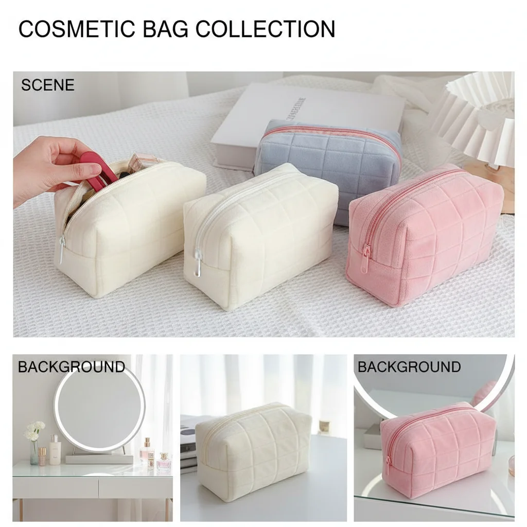 Плюшевая косметичка из искусственного меха с молнией, большая вместительная портативная сумка-органайзер для макияжа, туалетных принадлежностей и канцелярии для женщин
Плюшевая косметичка из искусственного меха с молнией, большая вместительная портативная сумка-органайзер для макияжа, туалетных принадлежностей и канцелярии для женщин