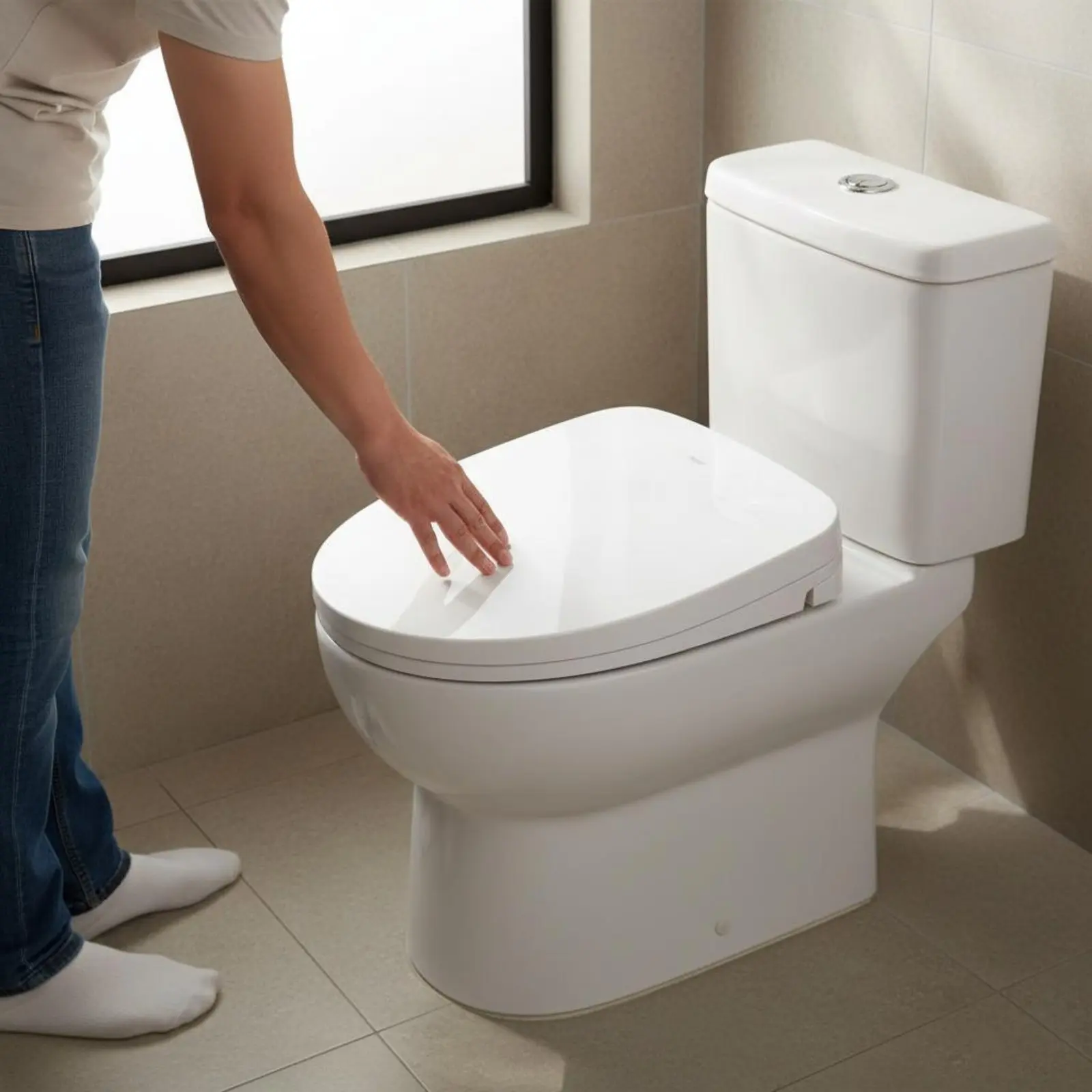Electric Bidet Seat Adjustable Temperature Warm Water Bidet Seat Bathroom Fixture Posterior Cleansing Feminine Wash
Electric Bidet Seat Adjustable Temperature Warm Water Bidet Seat Bathroom Fixture Posterior Cleansing Feminine Wash