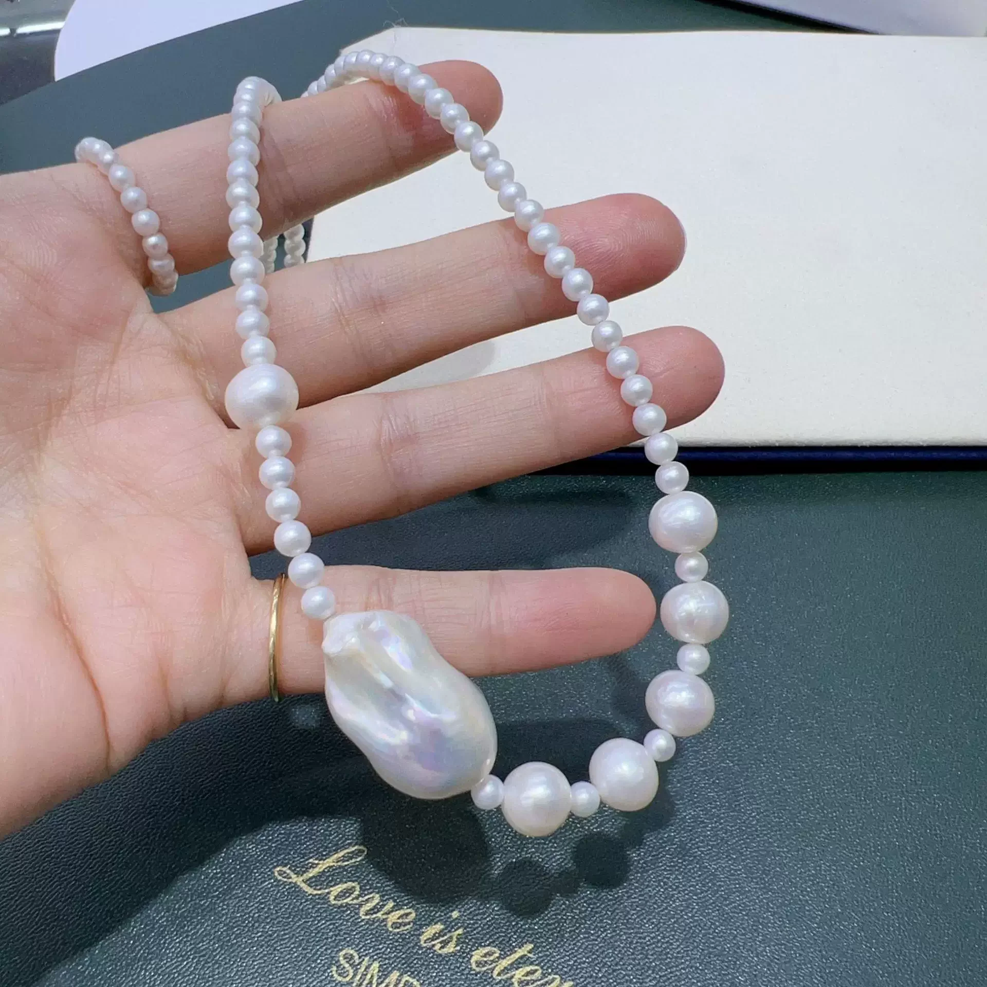 New AAA5-8-22mm Natural South Sea Baroque Pearl Necklace 18in/925s
New AAA5-8-22mm Natural South Sea Baroque Pearl Necklace 18in/925s