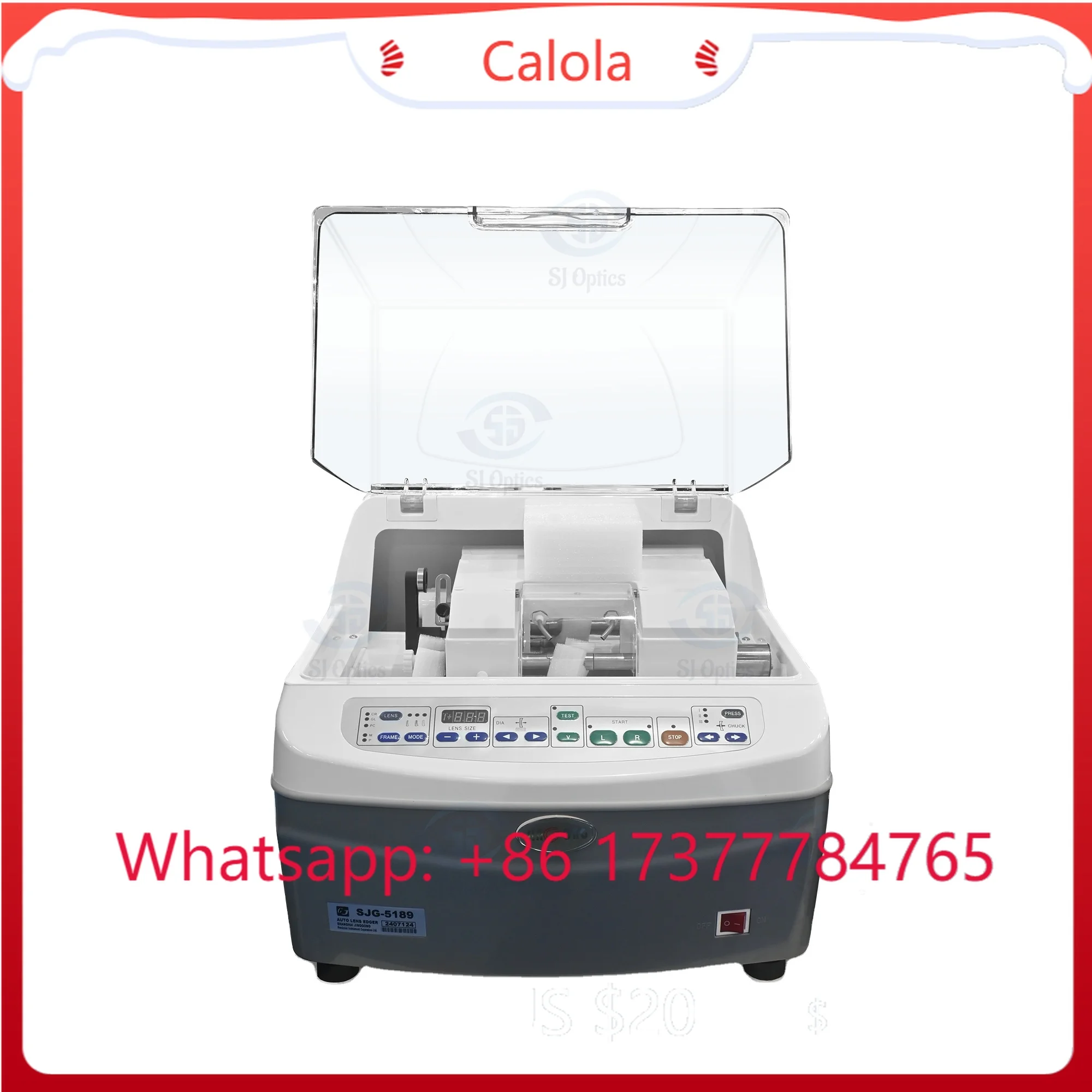SJ Optics SJG-5189-A1-100 Full Auto Optical Lens Edging Machine Grind Equipment
SJ Optics SJG-5189-A1-100 Full Auto Optical Lens Edging Machine Grind Equipment