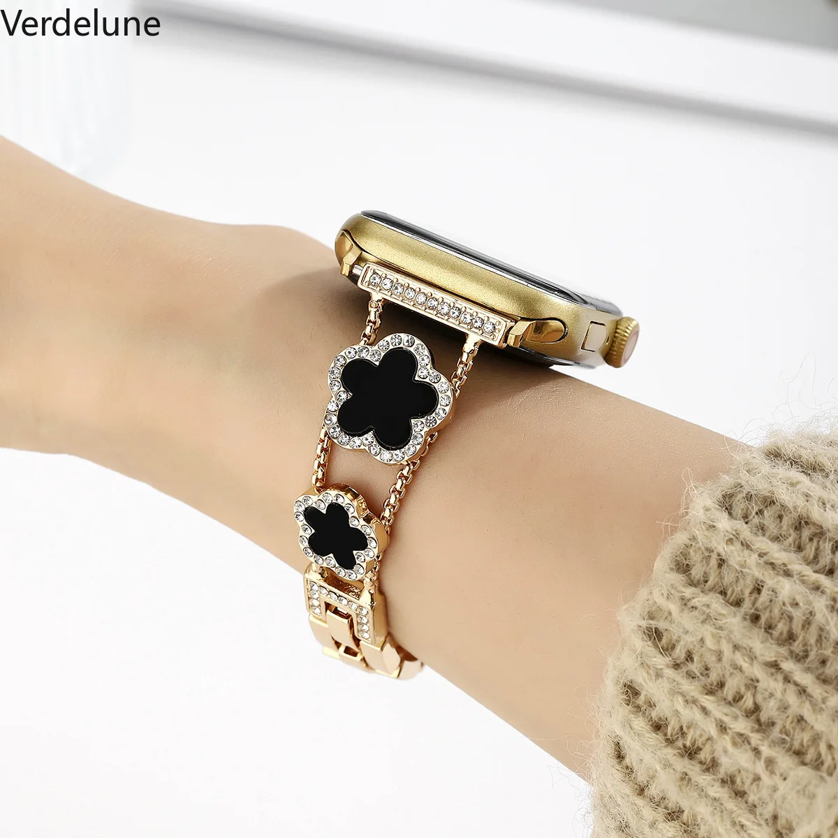 Shiny Metal Band For Apple Watch Women 38-49mm Series Cute Lucky Adjustable Length Strap Fashion Premium Halloween Black
Shiny Metal Band For Apple Watch Women 38-49mm Series Cute Lucky Adjustable Length Strap Fashion Premium Halloween Black