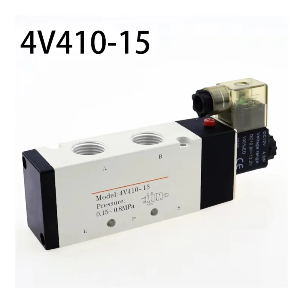 Válvulas solenoi aire Airtac 1/2 pulgadas, 2 posiciones, 5 puertos, 4V410-15, válvula Control neumático (4v41015), 24V, CC,
Válvulas solenoi aire Airtac 1/2 pulgadas, 2 posiciones, 5 puertos, 4V410-15, válvula Control neumático (4v41015), 24V, CC,