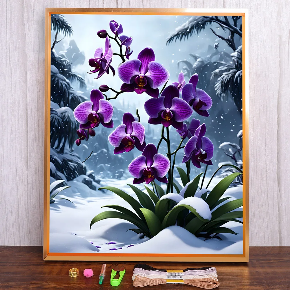 Flower Phalaenopsis Printed Canvas Cross-Stitch Set DIY Embroidery Handiwork Knitting Handicraft Painting Sales Floss Wholesale
Flower Phalaenopsis Printed Canvas Cross-Stitch Set DIY Embroidery Handiwork Knitting Handicraft Painting Sales Floss Wholesale