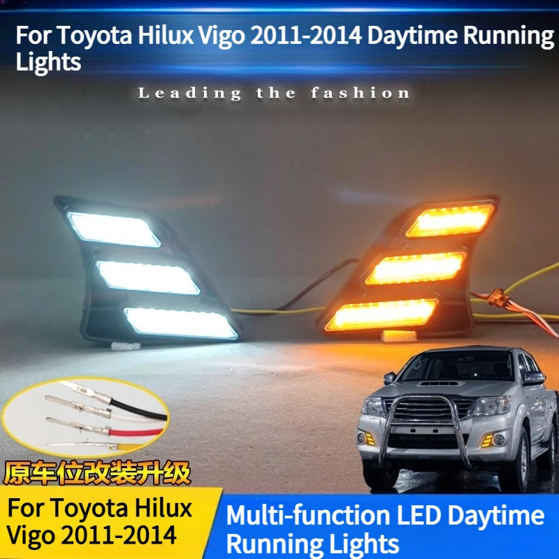 For Toyota Hilux Vigo 2011-2014 Daytime Running Lights Modified LED Front Fog Lights Daytime Driving Lights Car Accessories
For Toyota Hilux Vigo 2011-2014 Daytime Running Lights Modified LED Front Fog Lights Daytime Driving Lights Car Accessories