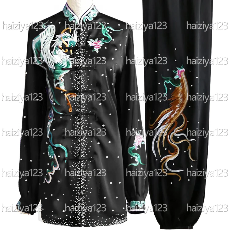 Embroidered Phoenix Tai chi uniform Taijiquan garment Kungfu clothes Martial arts suit for men women girl boy kids adults Unisex
Embroidered Phoenix Tai chi uniform Taijiquan garment Kungfu clothes Martial arts suit for men women girl boy kids adults Unisex