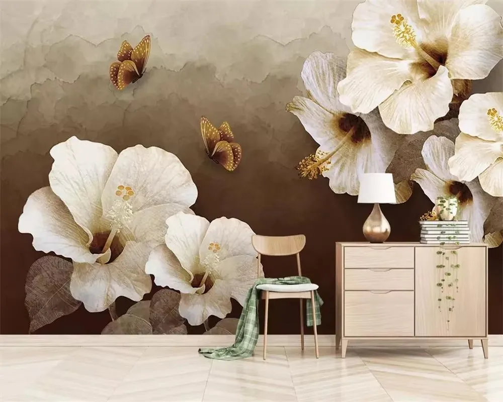 Custom wallpaper vintage oil painting rose flower butterfly sofa TV background wall paper home decoration murals 3d wallpaper
Custom wallpaper vintage oil painting rose flower butterfly sofa TV background wall paper home decoration murals 3d wallpaper