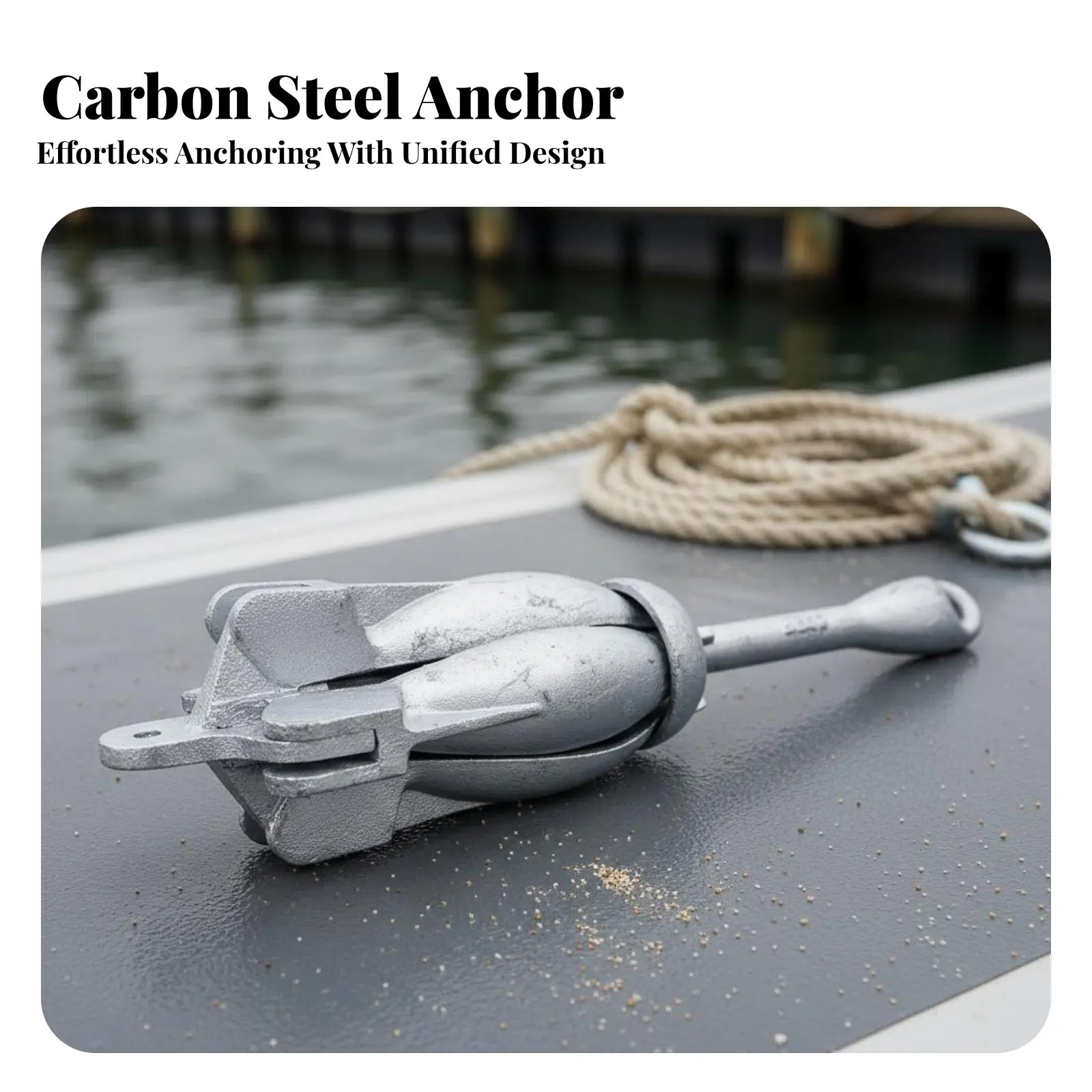 Kayak Anchor Carbon Steel Small Boat Anchor Boating Accessory Portable Anchoring System Space-Saving Design for Kayakers, Lake
Kayak Anchor Carbon Steel Small Boat Anchor Boating Accessory Portable Anchoring System Space-Saving Design for Kayakers, Lake