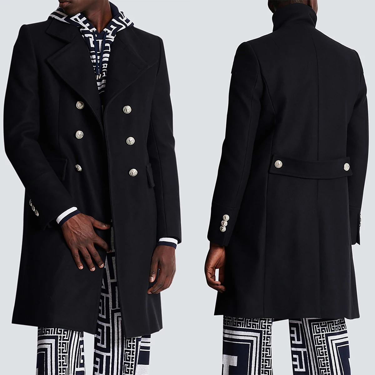 Classic Long Coat For Men Solid Color Groom Wear Slim Fit Woolen Windbreak Double Breasted Winter Overcoat Business Only Jacket
Classic Long Coat For Men Solid Color Groom Wear Slim Fit Woolen Windbreak Double Breasted Winter Overcoat Business Only Jacket