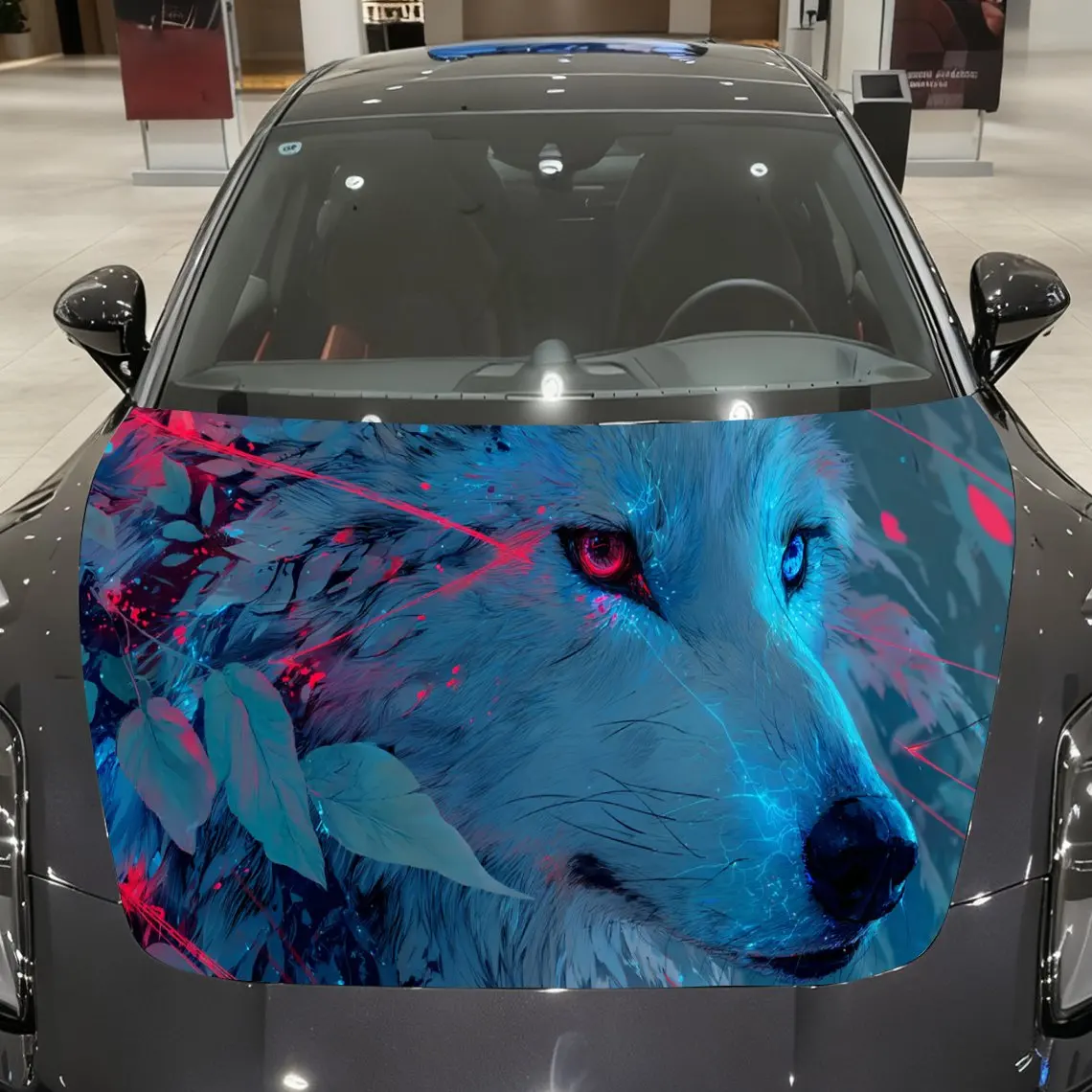 Cool Red - Blue Wolf Car Hood Stickers - Self-Adhesive, Waterproof and Durable Vinyl Wrap, Decorate And Protect Your Car - The G
Cool Red - Blue Wolf Car Hood Stickers - Self-Adhesive, Waterproof and Durable Vinyl Wrap, Decorate And Protect Your Car - The G