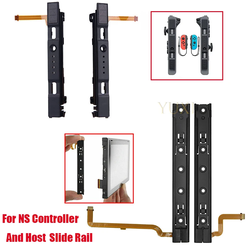 Original Repart Part Replacement Right and Left Slide Rail with Flex Cable For Switch Console JoyCon NS Accessories
Original Repart Part Replacement Right and Left Slide Rail with Flex Cable For Switch Console JoyCon NS Accessories