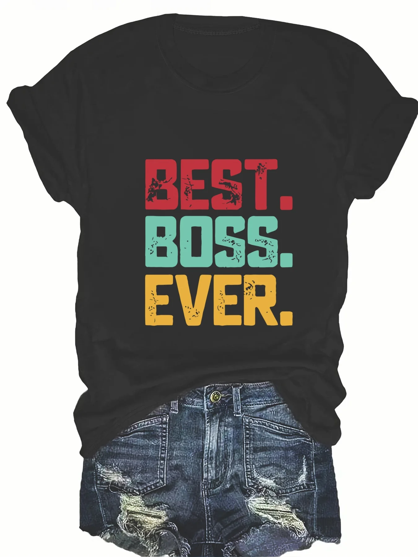 Модная женская футболка с круглым вырезом и короткими рукавами, с принтом в виде букв, повседневный удобный женский топ
Модная женская футболка с круглым вырезом и короткими рукавами, с принтом в виде букв, повседневный удобный женский топ