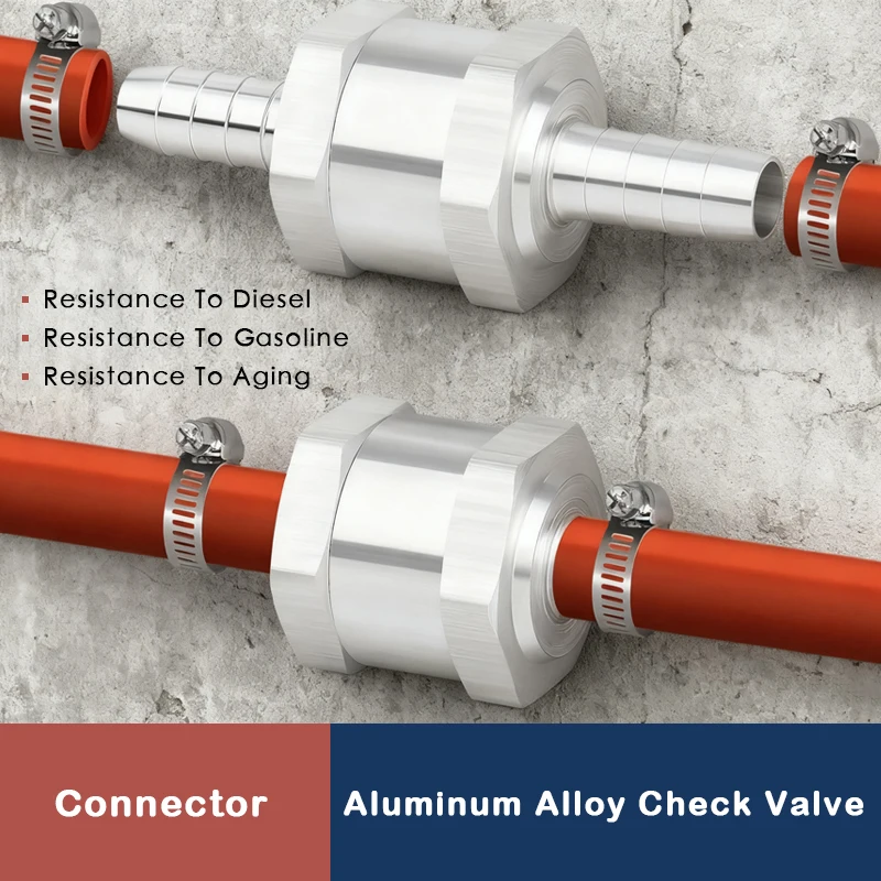 One Way Valve 6/8/10/12/14/16mm Aluminium Alloy Non Return Check Waves One Way Fit Carburettor Low Pressure Fuel System 1/5pcs 
One Way Valve 6/8/10/12/14/16mm Aluminium Alloy Non Return Check Waves One Way Fit Carburettor Low Pressure Fuel System 1/5pcs