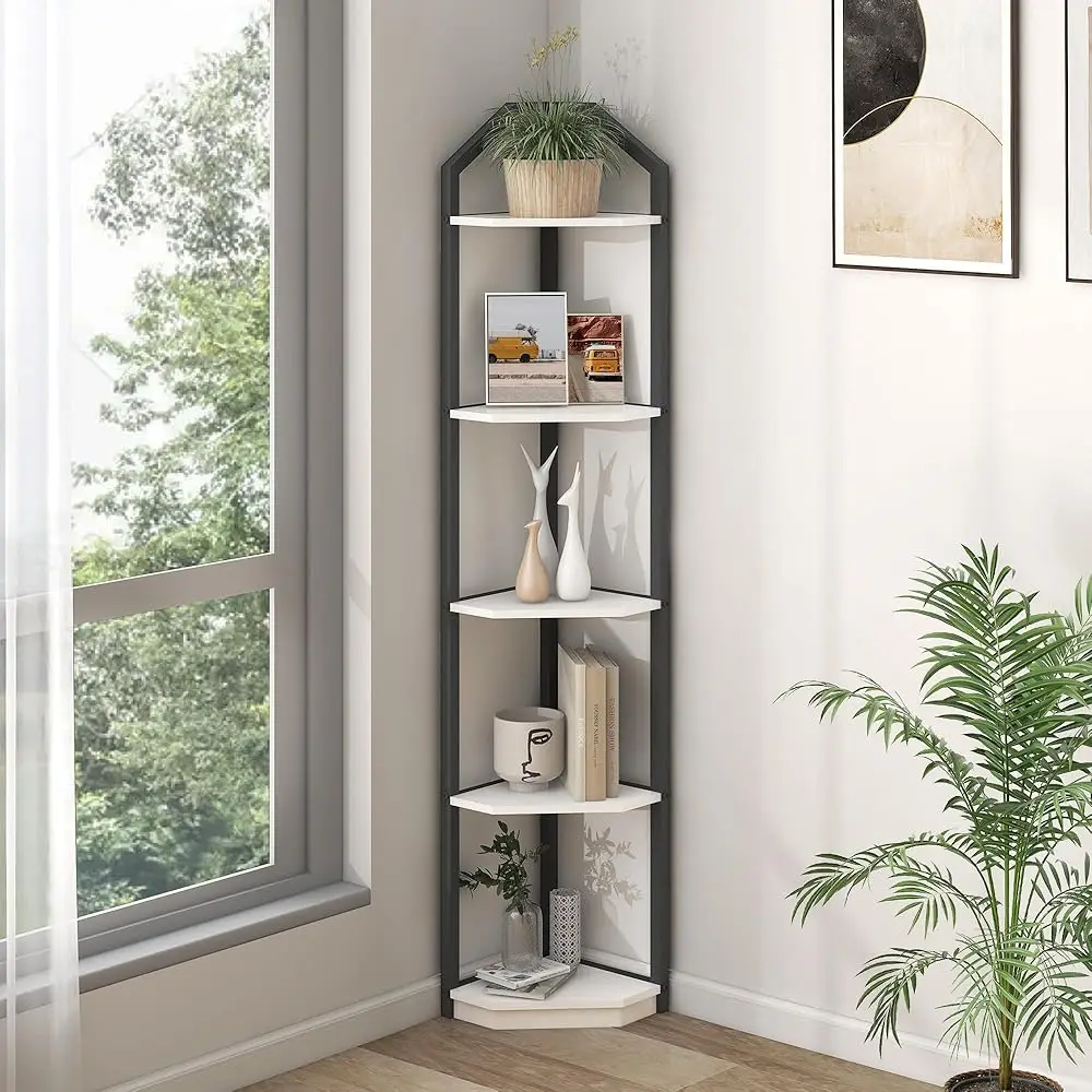 5 Tier Corner Shelf, 70” Corner Shelf Stand, Corner Bookshelf Plant Stand, Storage Shelf For Bathroom, Living Room,
5 Tier Corner Shelf, 70” Corner Shelf Stand, Corner Bookshelf Plant Stand, Storage Shelf For Bathroom, Living Room,