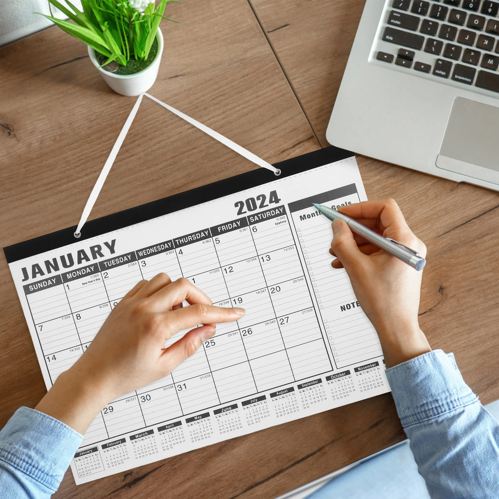 2024 English Version Wall Calendar Sturdy Monthly Desk Hang Room Office Supplies Daily Use Household Schedule Planner
2024 English Version Wall Calendar Sturdy Monthly Desk Hang Room Office Supplies Daily Use Household Schedule Planner