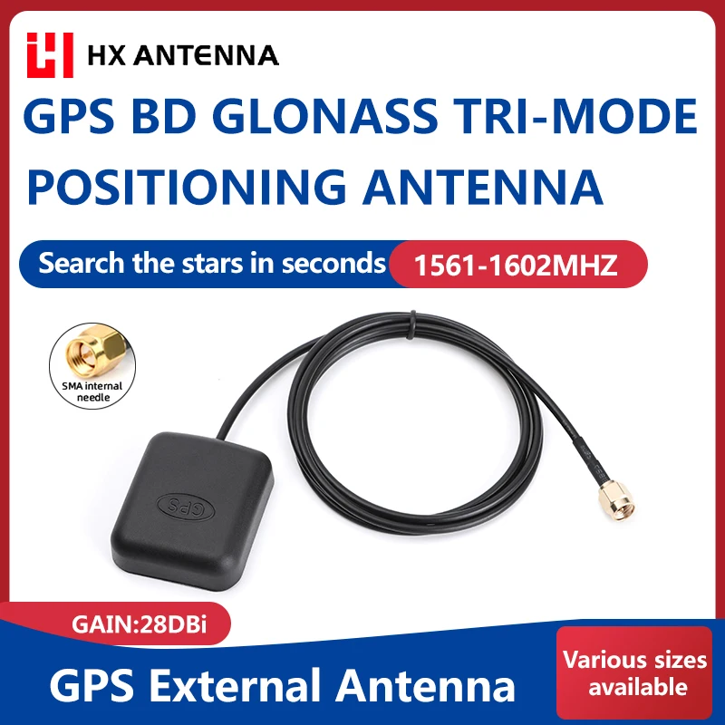 HONGXIN GNSS Car Antenna for Positioning, Single & Dual & Full-Frequency, SMA Connector 1M Cable, Hot Sale Factory
HONGXIN GNSS Car Antenna for Positioning, Single & Dual & Full-Frequency, SMA Connector 1M Cable, Hot Sale Factory
