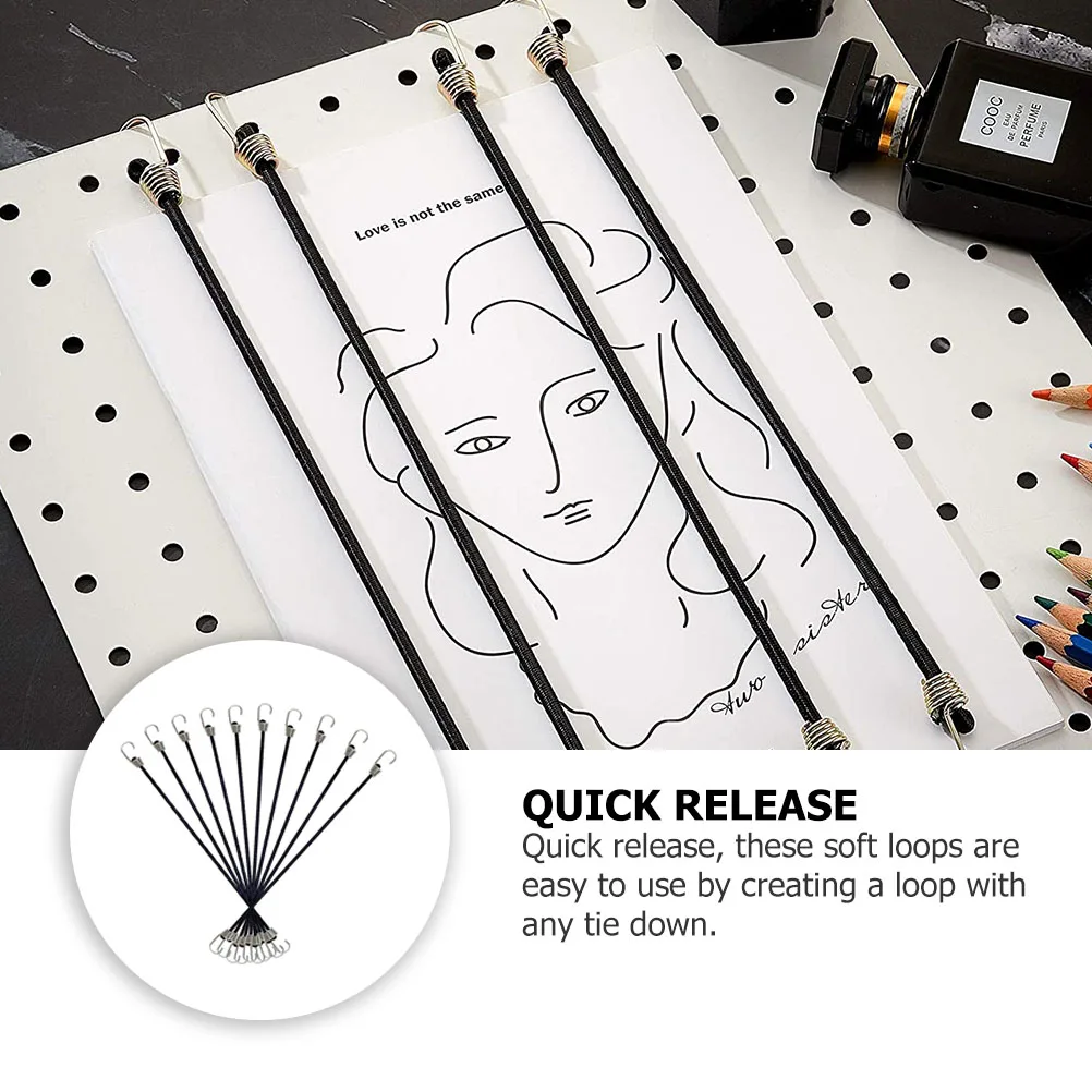 10 Pcs Cargo Strap Elastic Luggage Straps Tensioner Fastening Travel Belt for Black 
10 Pcs Cargo Strap Elastic Luggage Straps Tensioner Fastening Travel Belt for Black